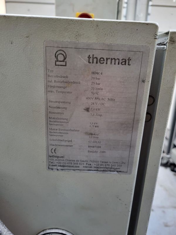 Lethiguel Thermat HDK4 mobile Jet-Cool unit ZU2181, used